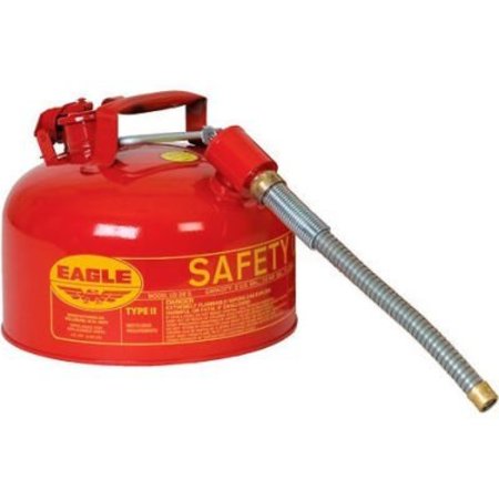 JUSTRITE Eagle Type II Safety Can with 7/8" Spout - 2 Gallons - Red U226S